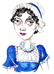 Jane Austen, Karikatur
